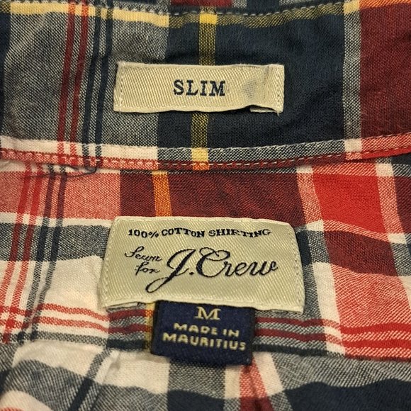 J. Crew Slim Fit Men's M Long Sleeve Button Down 100% Cotton Shirt Style #F1268 - Picture 2 of 13